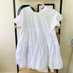 White baby doll dress